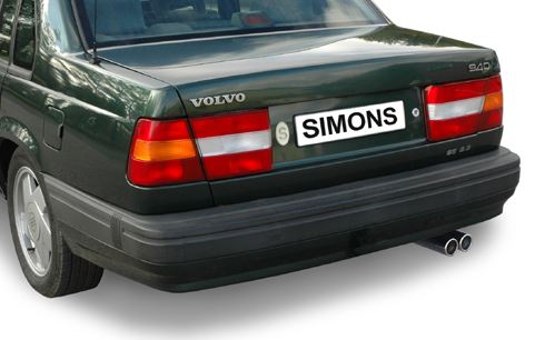 Simons Sportuitlaat Volvo 940 met dubbele eindstyling 2x 70mm