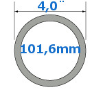 101,6mm RVS Uitlaatdelen (4")