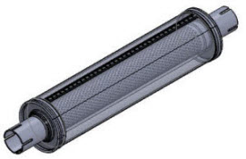 45mm ronde uitlaatdemper 100mm