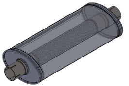 grote ovale uitlaat demper 51mm