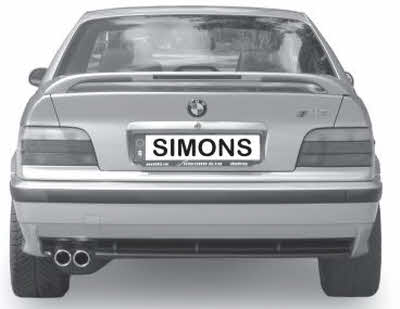 E36 BMW 3-serie Sportuitlaten Simons