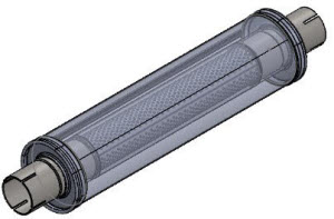 50mm RVS Uitlaatdemper Ø 100mm