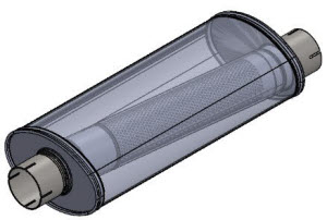 stalen Simons 3inch demper met off center
