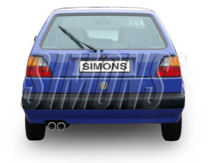 sportuitlaat vw golf 2