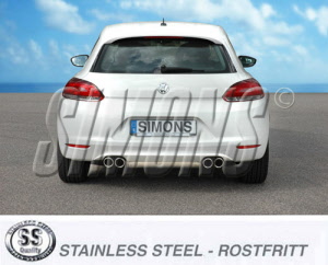 sportuitlaat vw scirocco 3