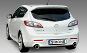 mazda 3 sportuitlaat van simons