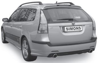 ook Simons Sportuitlaten voor de Saab 9-3 Sport Combi