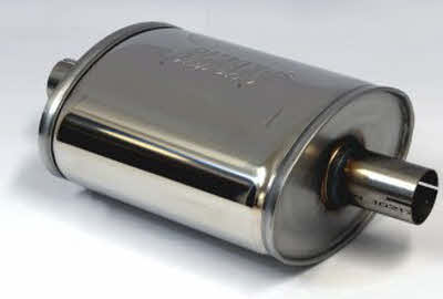 RVS Ovale uitlaatdemper 44,5mm