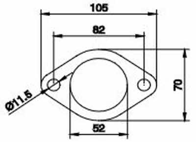 pakking voor 2" flens 50,8mm