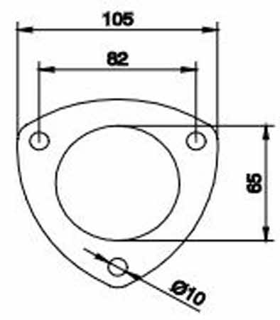 pakking voor 2.5"63,5mm flens