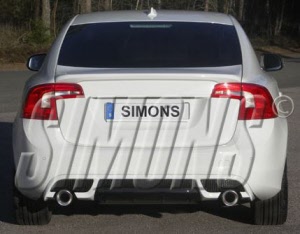 volvo s60 met simons rvs sportuitlaat